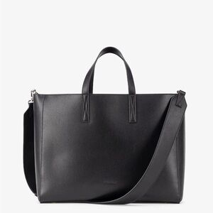 Calpak Haven Black Laptop Tote Bag